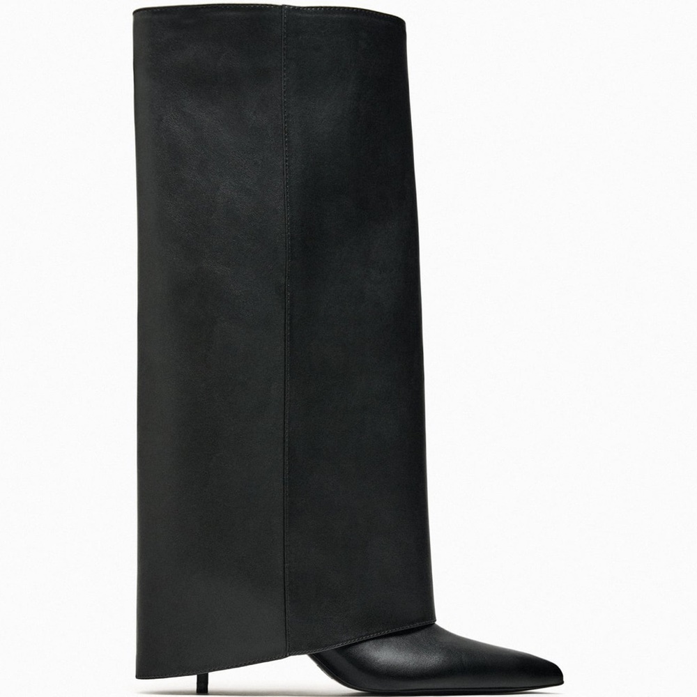 Zara Heeled Gaithered Boot